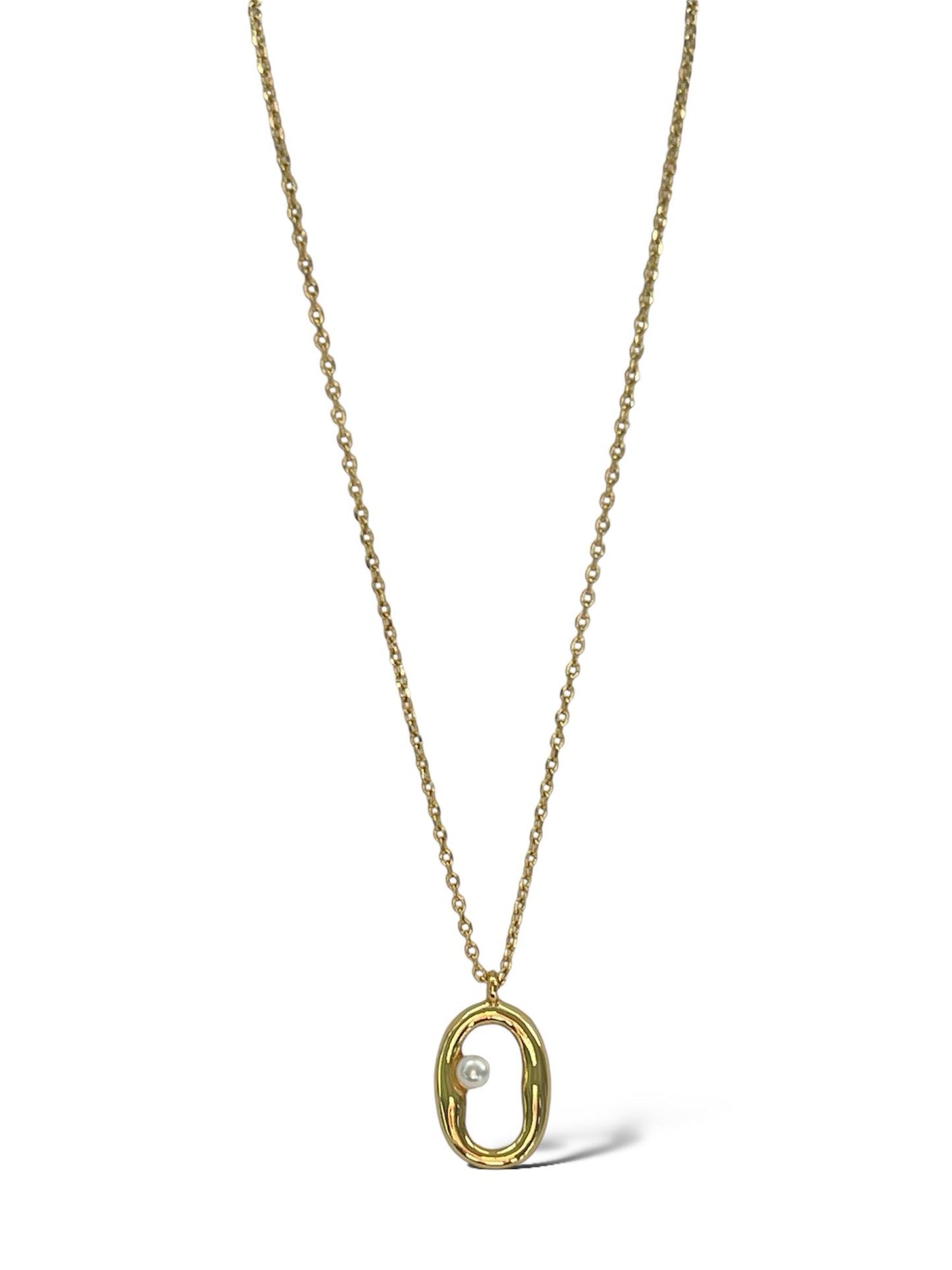 Circle Drop Necklace image 1