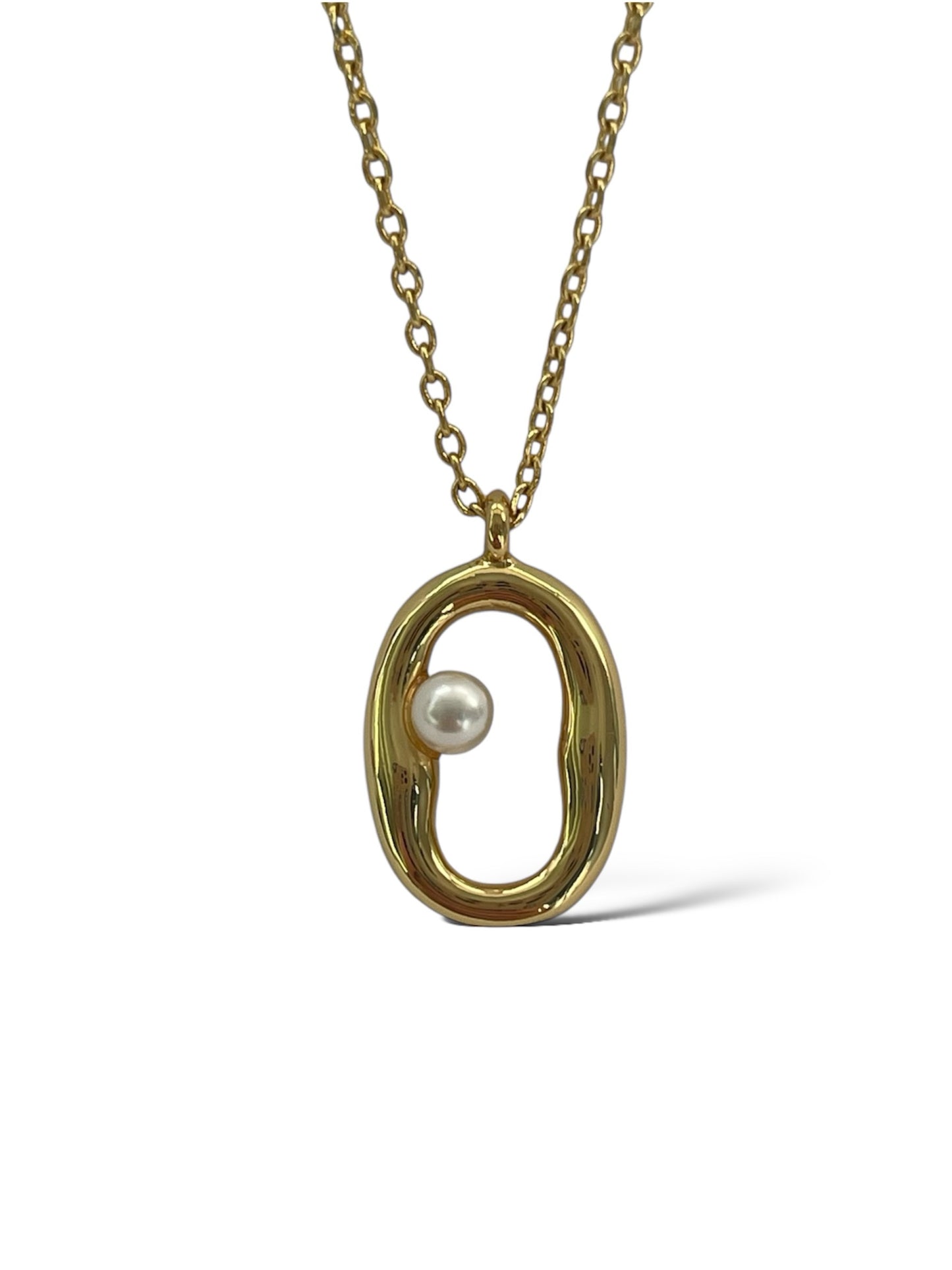 Circle Drop Necklace image 0