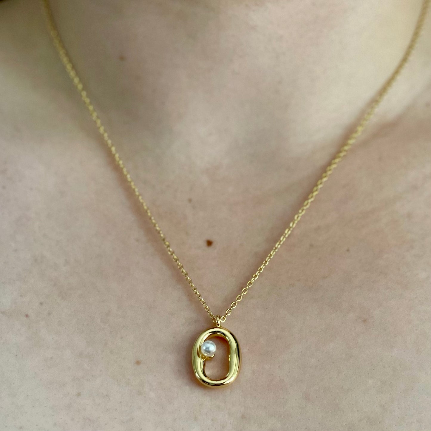Circle Drop Necklace image 3