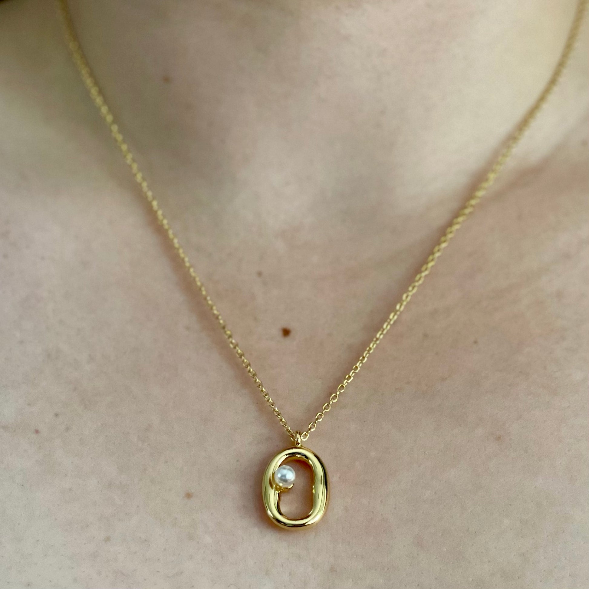 Circle Drop Necklace image 3